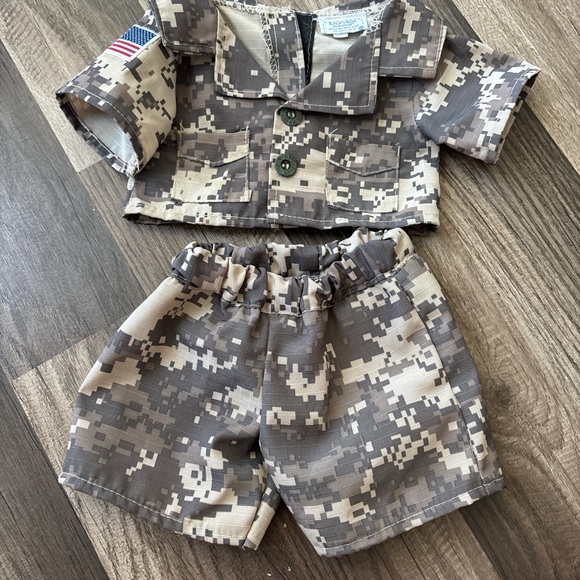Build A Bear BAB camouflage shirt, short and underwear toy clothing - Picture 4 of 8